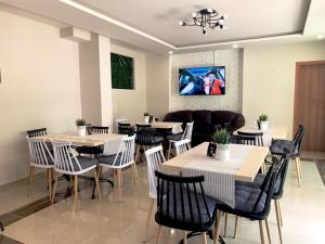 En restaurant eller et andet spisested på Hotel Jaky SPA Complex