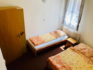 Postel nebo postele na pokoji v ubytování Penzion horská chata Světlá
