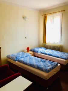 Postel nebo postele na pokoji v ubytování Penzion horská chata Světlá