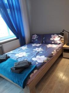 Posteľ alebo postele v izbe v ubytovaní Apartament w Sercu Warmii I