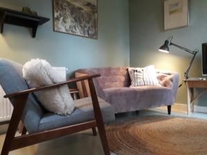Posezení v ubytování B&B De Pastorie bij Dokkum