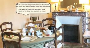 Posezení v ubytování Le Vieux Manoir