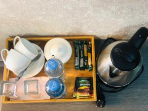 Coffee and tea making facilities at Paradise Kazbegi