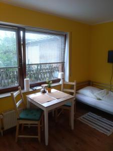 A seating area at Pension Holmer Moorhof