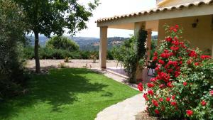 Taman di luar S'orrosa casa vacanze bifamiliare in montagna panorama stupendo Sardegna