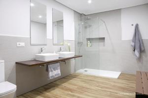 A bathroom at Casa Borlas