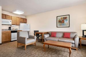 Zona d'estar a Hawthorn Suites by Wyndham Decatur
