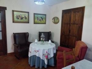 Posezení v ubytování Casa rural la noria