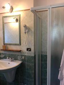 Koupelna v ubytování Agriturismo La Baita