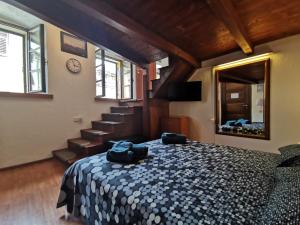 Posteľ alebo postele v izbe v ubytovaní Studio apartman Galerija
