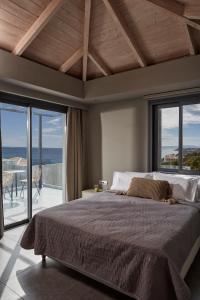 Ένα ή περισσότερα κρεβάτια σε δωμάτιο στο Villa Sea front