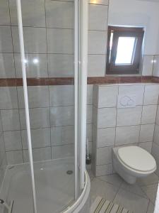 Koupelna v ubytování Vila Tesmija