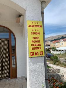 Certifikát, hodnocení, plakát nebo jiný dokument vystavený v ubytování Vila Tesmija