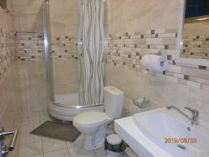 Koupelna v ubytování Mini Hotel na Gasheka