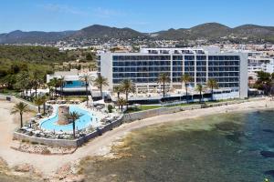 an aerial view of a hotel and the beach at Hotel Torre del Mar - Ibiza in Playa d'en Bossa