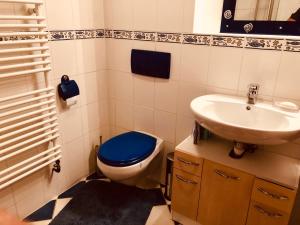 Et badeværelse på Ferienwohnung Brigach