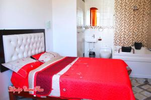 Letto o letti in una camera di Hospedaje Central Piura