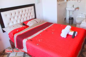 Letto o letti in una camera di Hospedaje Central Piura