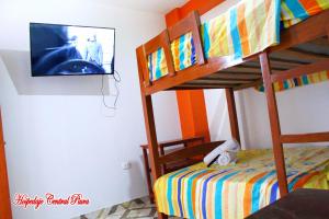 Letto o letti in una camera di Hospedaje Central Piura