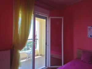 A bed or beds in a room at Holiday Home in Chalkidiki, Lakkoma