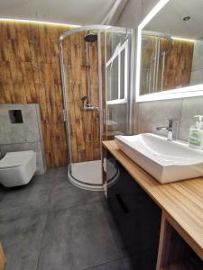 Kúpeľňa v ubytovaní Apartament Cyprys 2