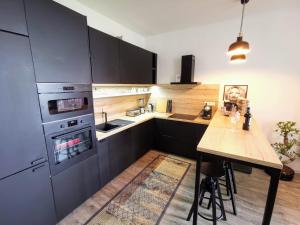 Kuchyň nebo kuchyňský kout v ubytování Iglovia Apartment + 7 fotografií