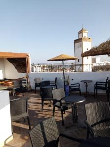 Balkón nebo terasa v ubytování Appart, Hotel & Café Agadir