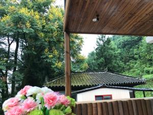 恩施大峡谷春伦农家乐外面的花园