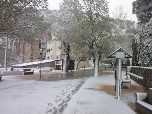 Casa Banys L'Avellà v zime