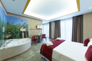 Postel nebo postele na pokoji v ubytování Hotel del Sole
