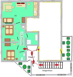 a floor plan of a building at Haus Julia in Mühlbach am Hochkönig