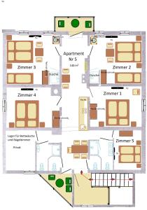 a floor plan of a building at Haus Julia in Mühlbach am Hochkönig