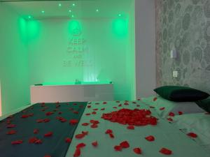 Posteľ alebo postele v izbe v ubytovaní Hotel Mediterraneo Ombrellone e Lettini Inclusi