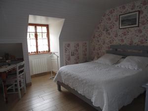 Postel nebo postele na pokoji v ubytování Chambre d'Hôtes Broualeuc