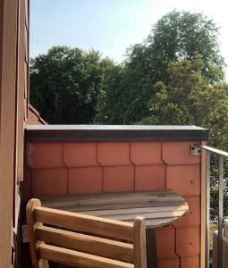 Ein Balkon oder eine Terrasse in der Unterkunft Budapester Hof Gästehaus