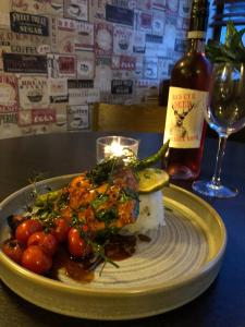 Food at or somewhere near the hotel 