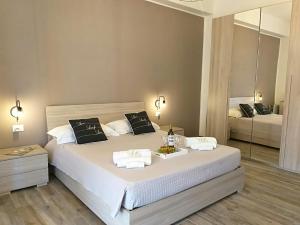 Postel nebo postele na pokoji v ubytování Un posto al sole