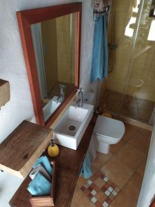 Ett badrum på La Casita de Ainhoa