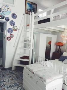 Posteľ alebo postele v izbe v ubytovaní The Oceanographer's Home, A Chora Hideaway