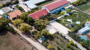 an overhead view of a building with a yard at Vila Pabo in Vama Veche