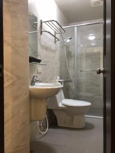 Koupelna v ubytování Warm B&B