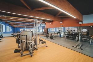 Fitness centrum a/nebo fitness zařízení v ubytování Hotel Irys by Derenivska Kupil