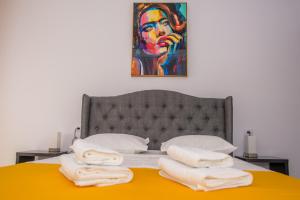 Postel nebo postele na pokoji v ubytování Apartament Solid Residence Georgia