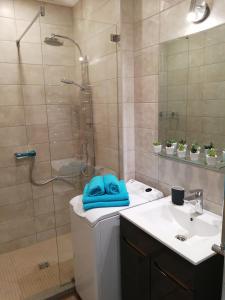 Bauskas Street Apartments tesisinde bir banyo