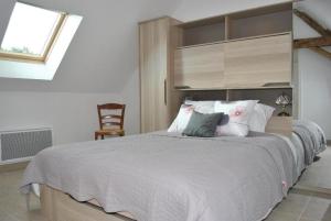 Кровать или кровати в номере gitedelaplessardiere