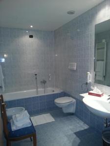 Koupelna v ubytování Albergo Costantini