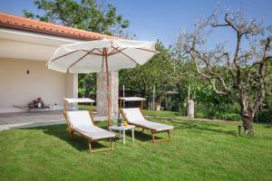 Zahrada ubytování B&B I Tre Olivi