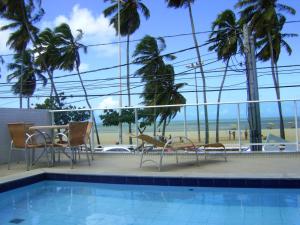 Swimming pool sa o malapit sa Apartamento Cabo Branco Beira-Mar