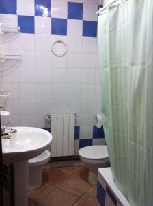 Koupelna v ubytování Pension La Milagrosa