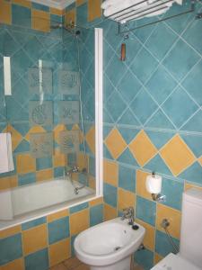 Koupelna v ubytování Boutique Hotel Pueblo
